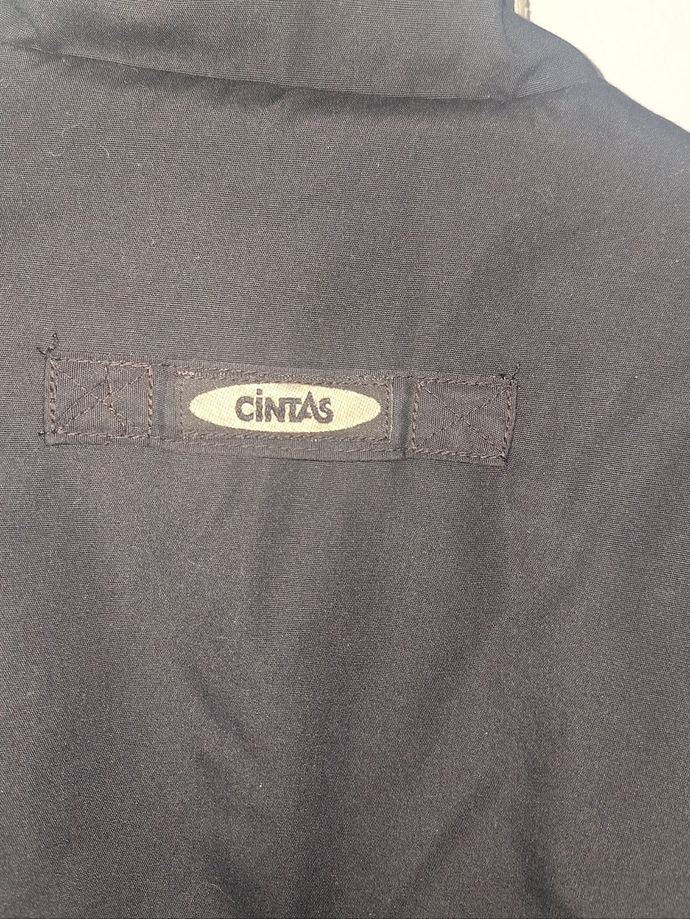 Cintas Utility Work Jacket Coat Sz Large Black & Tan Quilted Lined - Picture 5 of 9